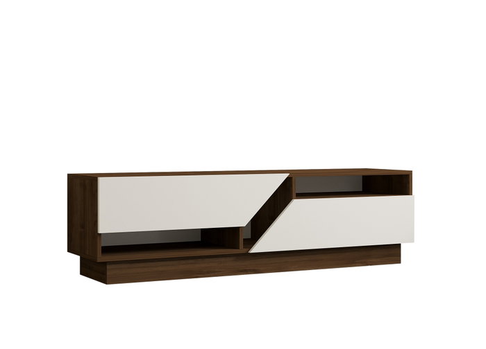 Hanah Home Soporte de TV Koza Nogal y Blanco Hanah Home Soporte de TV Koza Nogal y Blanco